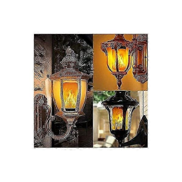 Flammende lyspære, E27 5W LED-lampe med flammeeffekt og 4 lyskilder
