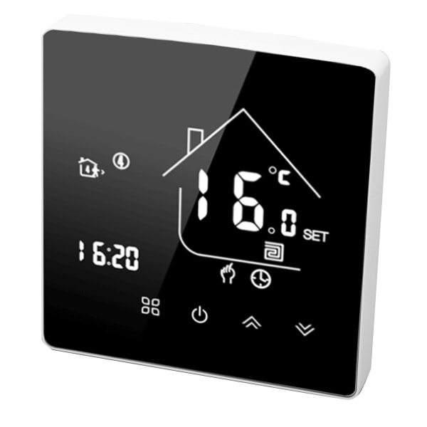 Älykäs termostaatti LCD-kosketusnäytöllä, ohjelmoitava lämpötilansäädin kattilalle, 95-240 V, piilotettu asennus