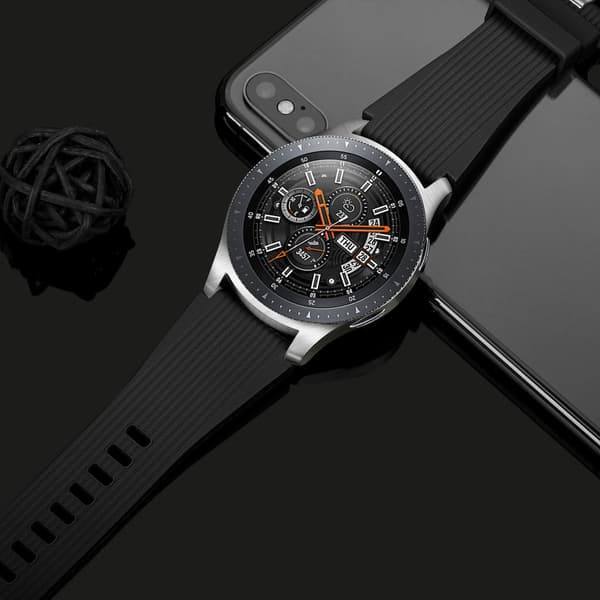 Armbånd Samsung Galaxy Watch 46 mm silikone sort L 20 L