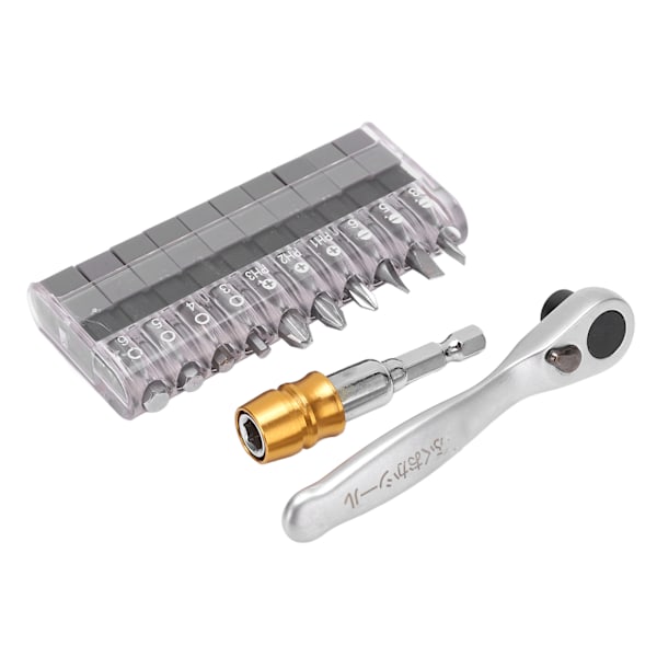12 stk. Ratsjeknøgle Bits Sæt Mini Ratsjeknøgle Bits Kit til Bilreparation