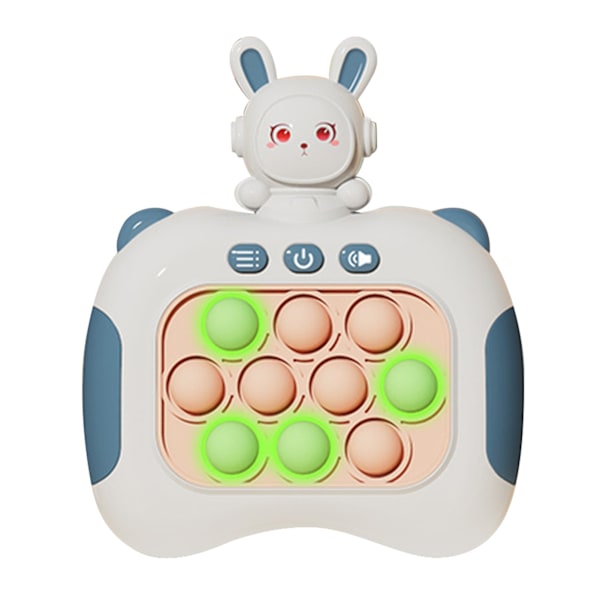 Quick Push Bubbles Spelleksak Pedagogisk dekompression Light Up Pop Pusselleksak för vuxna Barn Äldre Mörk himmelsblå