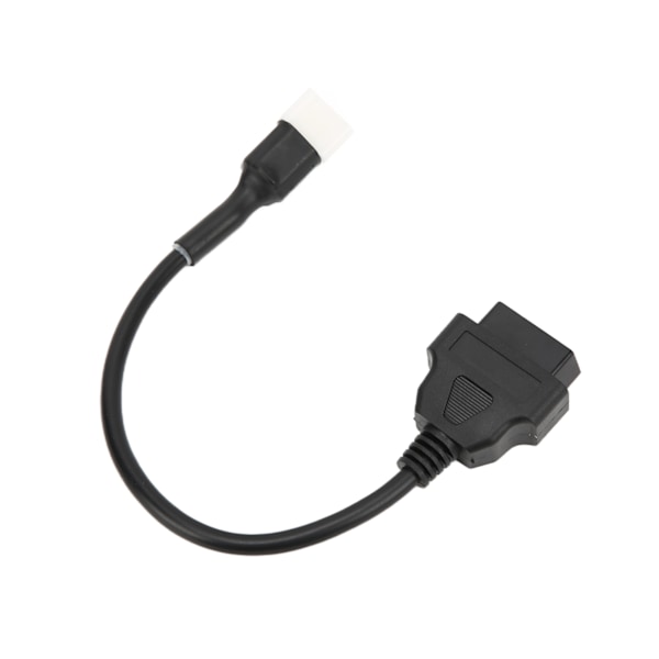 6-polig OBD2 Diagnostisk Adapter Plast Motorfeldetektor Verktyg Ersättning för Delphi Motorcykel