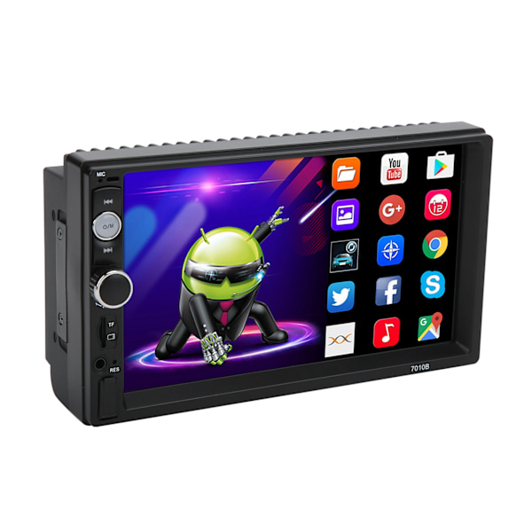 7 tommer Bilradio Stereo 1Din Touchscreen WiFi Navigation Bluetooth USB med RDS Bakkamera til Android 9.1 1+16GB