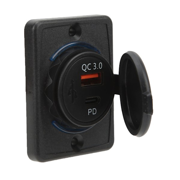 18W PD-auton latausadapteri pistorasia QC3.0 USB pikalataus universaali tulolle 12‑24V auto RV sähkölaitteet