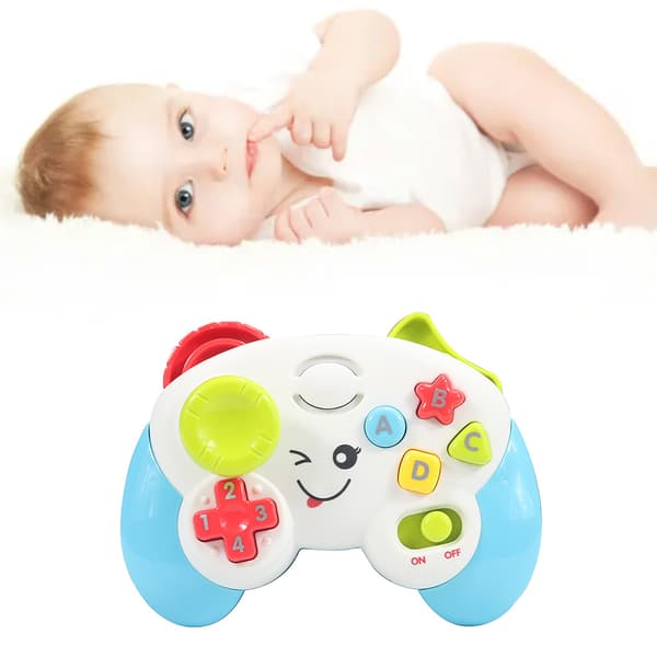 Baby Game Controller Musical Light Effect Educational Remote Toy for Infants Toddlers