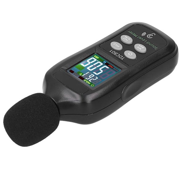 TDC801 Støjniveau Tester LCD-skærm Digital Lydniveau Måler Monitor 35dB-135dB