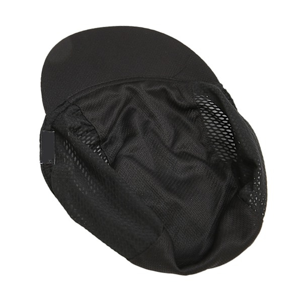 Löpande Mesh-hatt Solskydd Svettabsorbering Andningsbar Portabel Mesh-hatt för utomhussport Svart