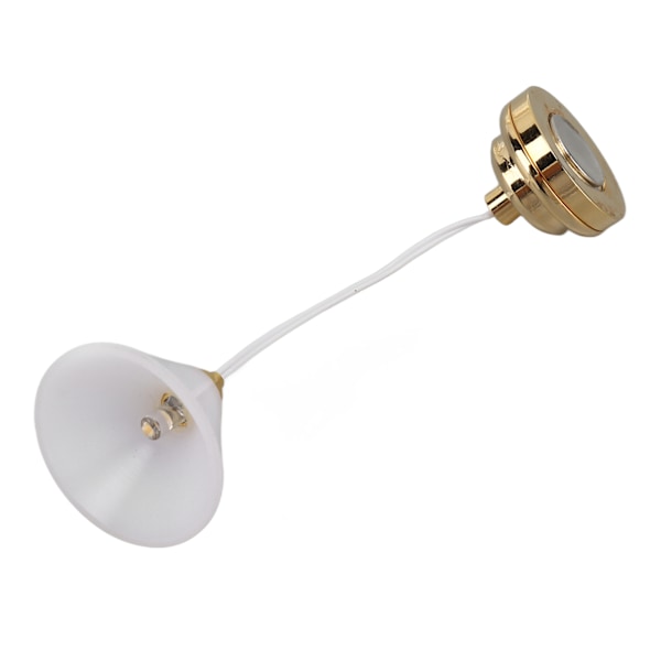 Skala 1:12 Dukkehustaklampe Batteridrevet LED-simulering Hengeminiatyrlysestake