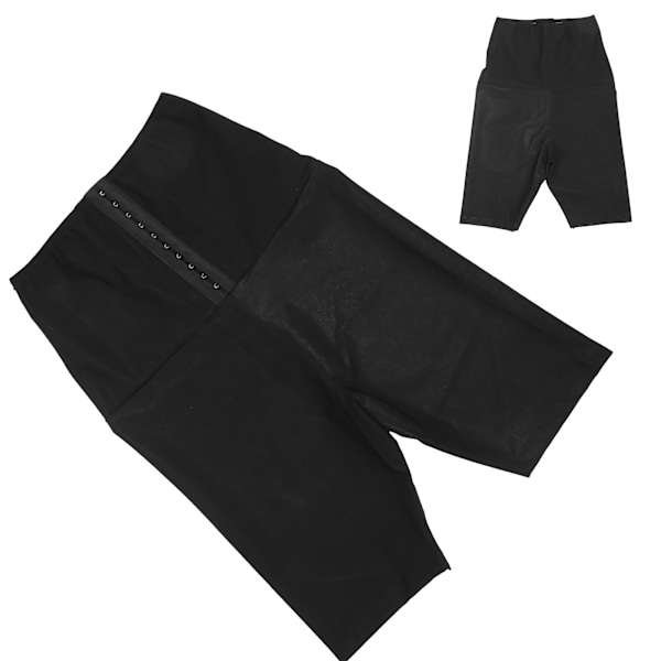 Hikoillaan Shapewear-shortsit korkea vyötäröllä Tilaa nostavat napit Naisten housut Sauna Jooga Kuntosali S/M