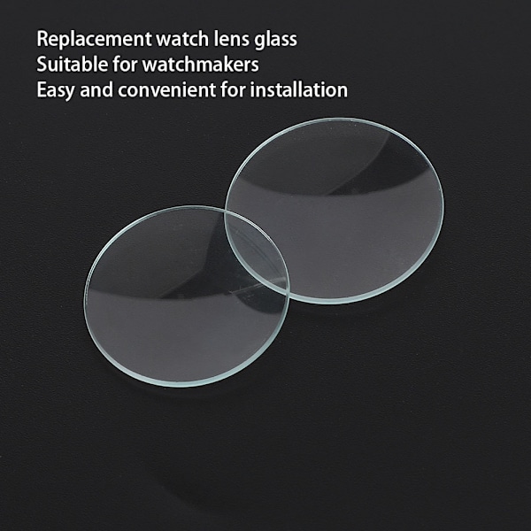 Dobbelt kuppel urverk glass Konkav Dobbelt kuppel urverk glass Reservedel (30+32)