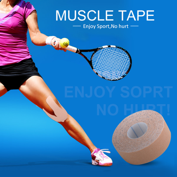 1Roll Cotton Elastic Adhesive Strain Injury Muscle Sports Sticker Bandage Tape