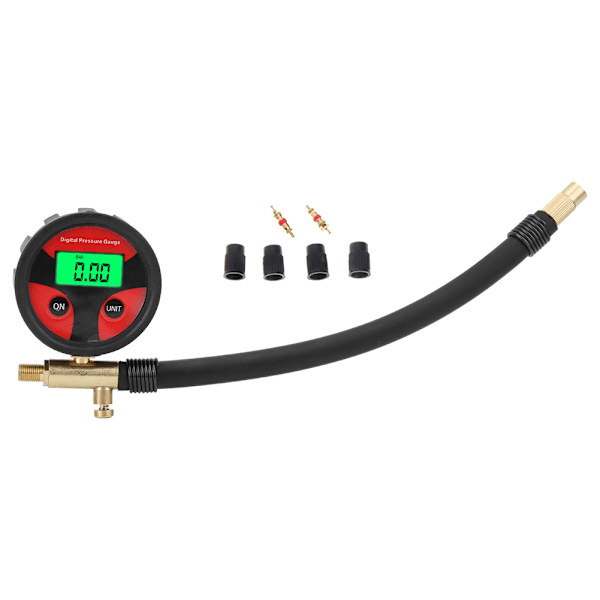 Bil MultiFonction LCD Digital Däck Lufttryck Inflator Mätare Tester