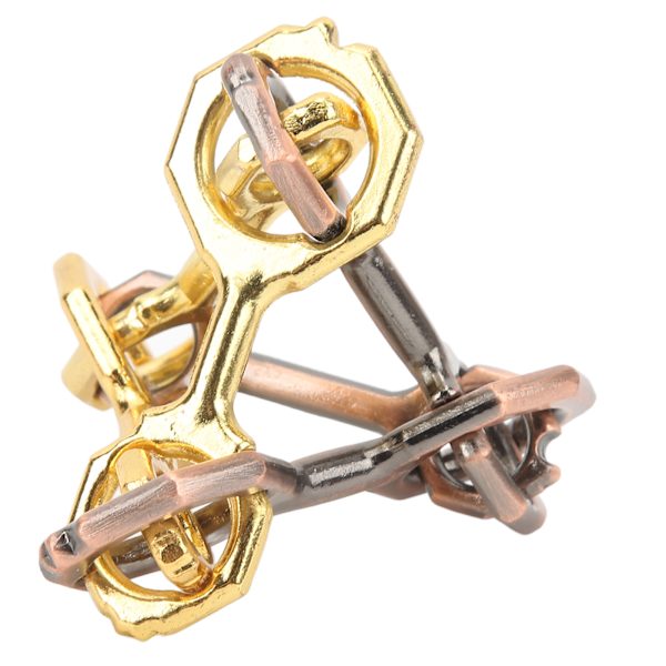 Tetrametrisk Brainteaser Toy 3D Lås upp metalllegeringspussel Hjärnspel Leksak för vuxna barn