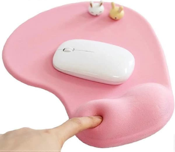Kontormusematte med gelhåndleddsstøtte - Ergonomisk spillmusematte for skrivebordet - Håndledd