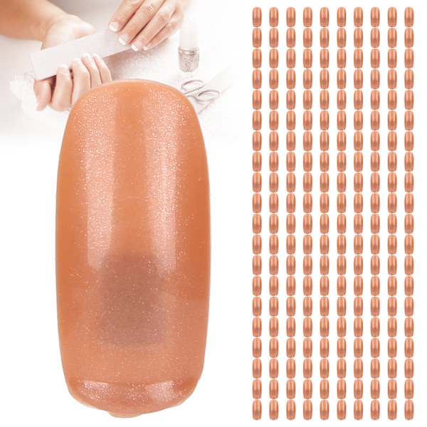 300 stk Negletips Akrylnegler for Trening Hånd DIY Nail Art Salon Treningsverktøy