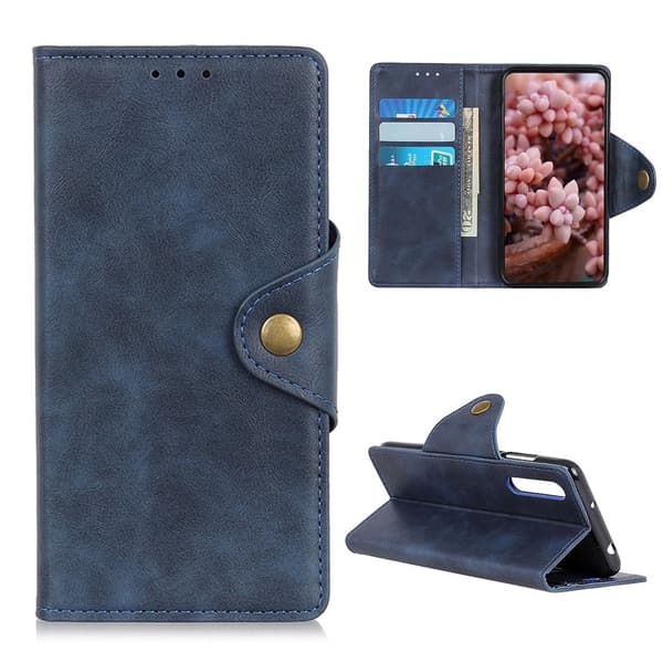 Alpha læder Sony Xperia Ace 2 etui - Blå Blå blue
