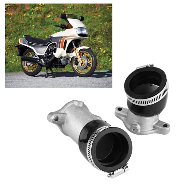2 stk. aluminiumforgasser innsugsrør for Honda CX500 1978-1982