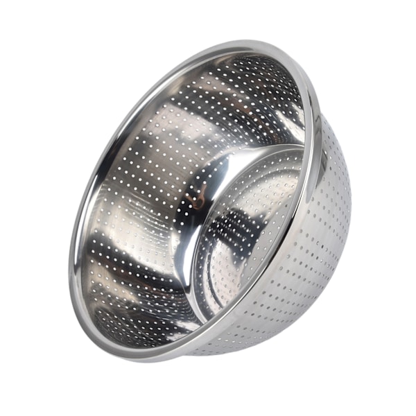 Grönsakstvättkorg Rostsäker multifunktions durkslag i rostfritt stål för kök Hushåll Silver30cm