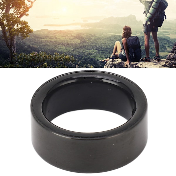 Smart Ring Health Tracker Bluetooth Health Fitness Tracker Vattentät Smart Ring Activity Tracker för kroppstemperatur Blodsyre Svart N ° 20