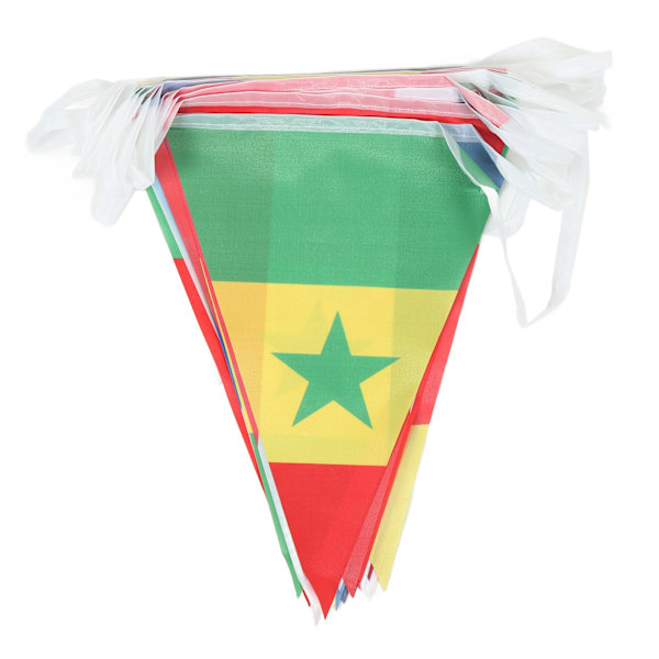 2022 Fotbolls-tävlingsvimplar Banner 32 Lag Fotbollsmatch Triangulär Flagga Girlang för Rum Bar Dekoration