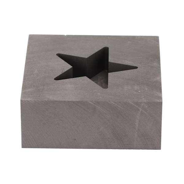 Grafitstøpeform Stjerneform Gull Sølv Smelteform for Messing Kobber Aluminium Sink