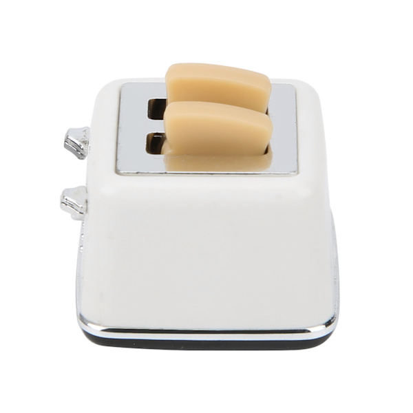 1:12 Miniature Hus Hvidt Brødmaskine Model Simulering Mini Sød Brød Dekoration Legetøj Hvidt Brødmaskine