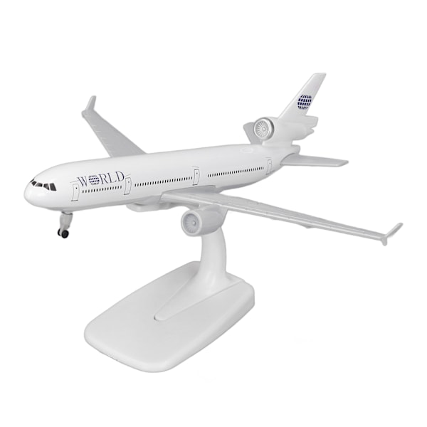 Legering flygplansmodell Simulering Exakt skala stabil bas 3 hjul pressgjuten metall plan modell 20 cm