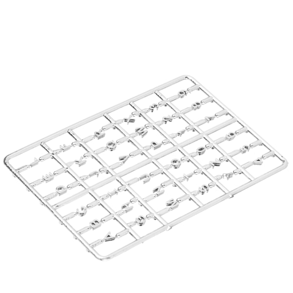 Nukkekoti Kirjaimet Numerot Sarja 1/12 DIY Miniatyyri Ulko-oven Huonekalut Tarvikkeet Hopea