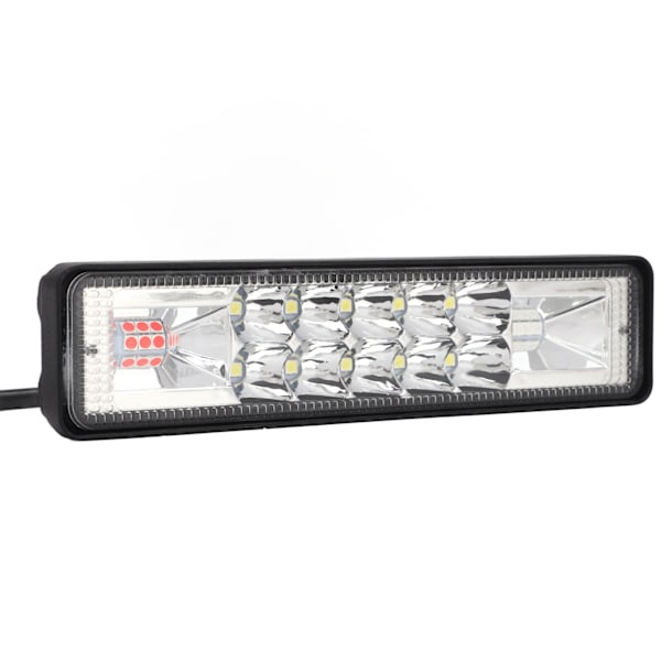 2 st LED-arbetsljus för bil, aluminiumlegering, LED-ljusramp för terrängfordon, lastbil, traktor, båt, 12‑85V, 48W