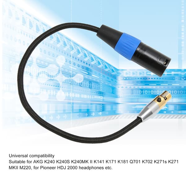 Professionel XLR Han til Mini XLR Hun Kabel 3 Pin Adapter - 0.3m/1.0ft