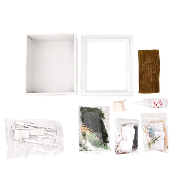 Personlighet Sunny House DIY trämontera fotoram modell leksak födelsedagspresent