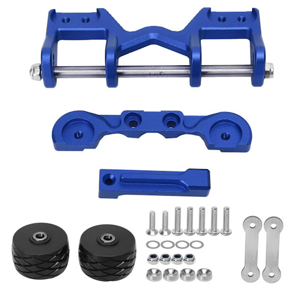 RC Car Head Up Wheel Justerbar stabil aluminiumlegering Wheelie Bar för Traxxas MAXX 1/10 RC Car Blue