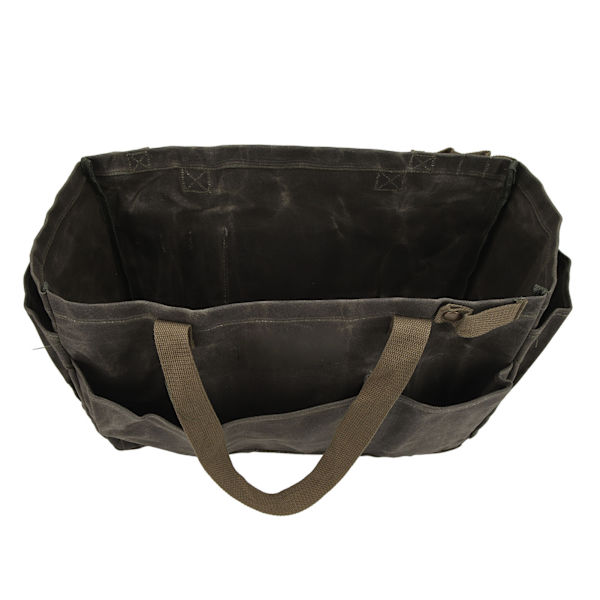 Canvas Pot Bag Vanntett, slitesterk Stor kapasitet Komfortabelt grep Canvas Bag for Camping OD Grønn