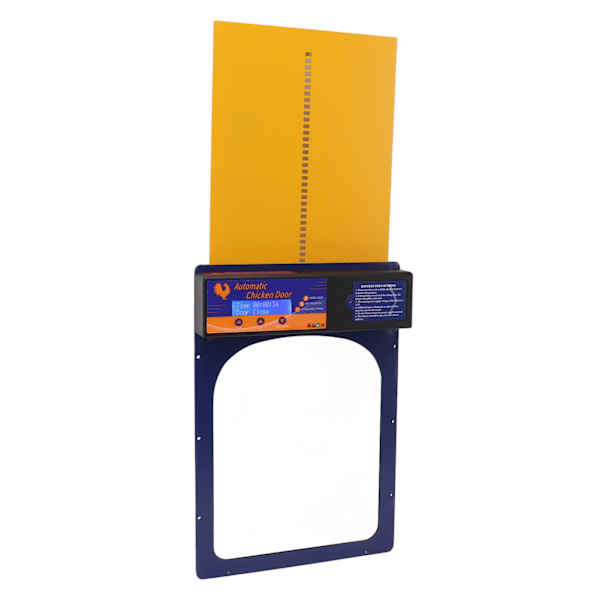 Automatisk hønsegårdsdør IP45 vanntett programmerbar hønsegårdsdør i aluminium med timer for hjemmebruk 100‑240V Royalblue EU-kontakt