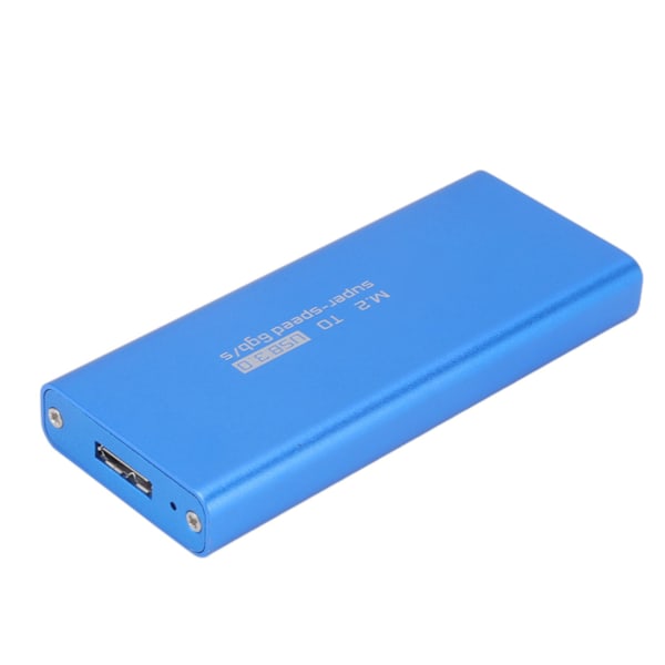 MSATA USB3.0 -kotelo Adapterikuori 6 Gbps Sininen MSATA SSD-sovitin 30x30 mm 50x30 mm ulkoiseen SSD-kiintolevyyn