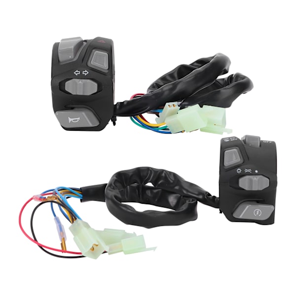 22mm Motorcycle Handlebar Switch Control Button Waterproof Universal for Turn Signal Light White Light