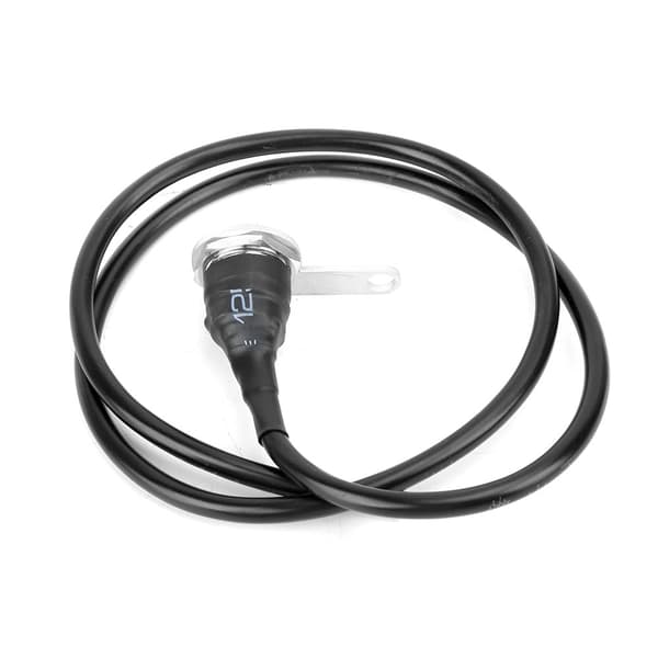 Motorcykelkontakt med knap-tilbageføringsindikatorlampe 12V rustfrit stål Modificeringstilbehør