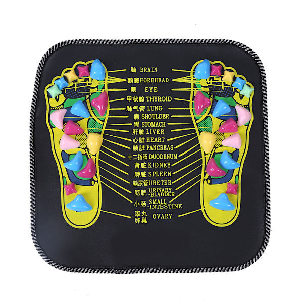 Zoneterapi Walk Stone Road Fodmassage Sort
