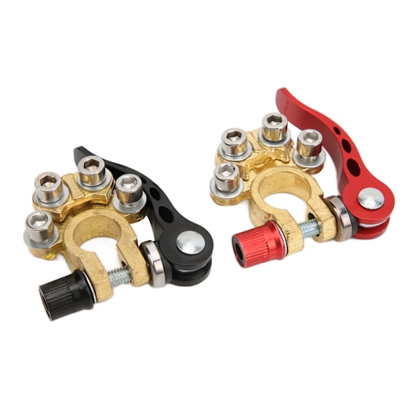 Battery Terminal Connector 4-Way Quick Release Positive Negative Switch Top Post Clamp