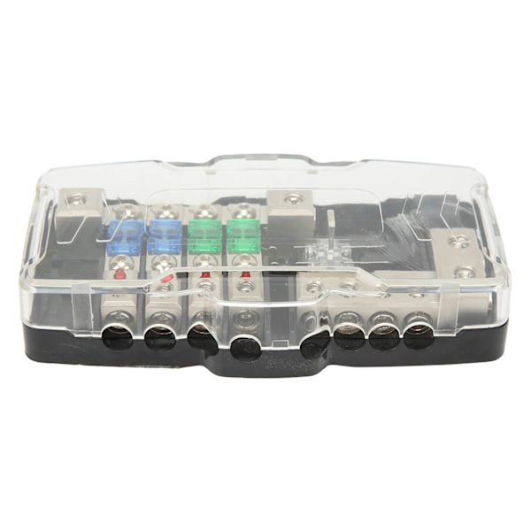 Fused Power Distribution Block 4-vejs Fordeling Passer til Biler Campingvogne Lastbiler Trailer UTV-både