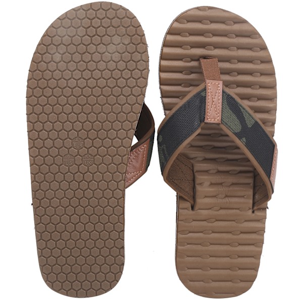 Sommer lettvekts flipflops flerlags tøfler EVA flipflops leirefarge bunn (39)