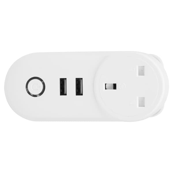 WiFi Smart Plug Strømuttak Trådløs Timer Fjernkontroll LSPA2 UK Plug 100‑240VAC