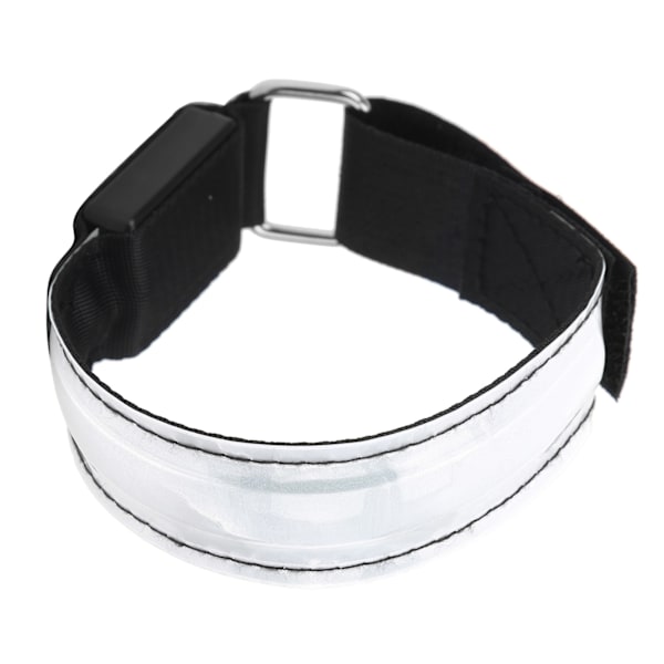 Outdoor Night Run Armbånd Lys med LED Genopladeligt Gitter Lys Reflekterende Gitter Bånd Hvid
