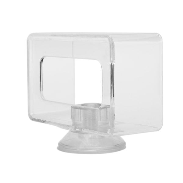 Foderring til fisk Anti-flydende Transparent Akryl Fiskfoder Ring Akvarium til fisk (S 6x10x4cm)