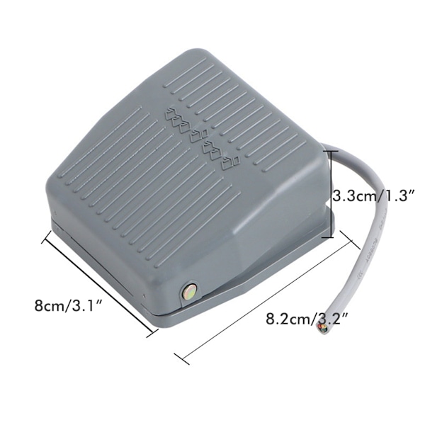 TFS 201 AC 250V 10A SPDT NC NO Fotpedalomkopplare Trampfotskontakt