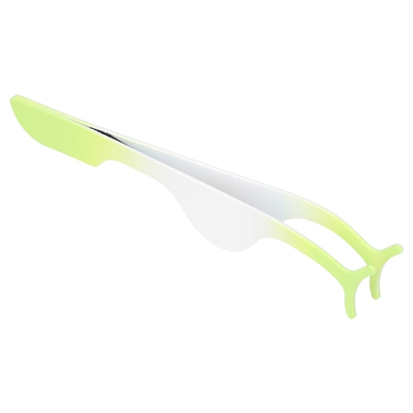 Rostfritt stål lösögonfransar Applikator Bärbar lösögonfransar Pincett Clip Makeup ToolGradient Green