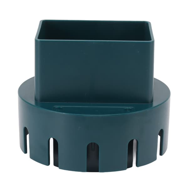 Downspout Adapter Plastic Drain Adapter Downspout Converter Replacement Connection with Screws Green S 2x3in