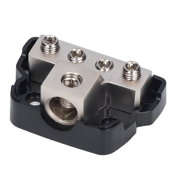 4 Way Power Distribution Block Amp Säkringshållare Jordfördelare Splitter Bilstereoförstärkare
