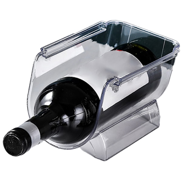 Vinorganisator Stapelbar Plast Transparent Water Bear Flaskhållare för Home Display 1 Flaska Transparent