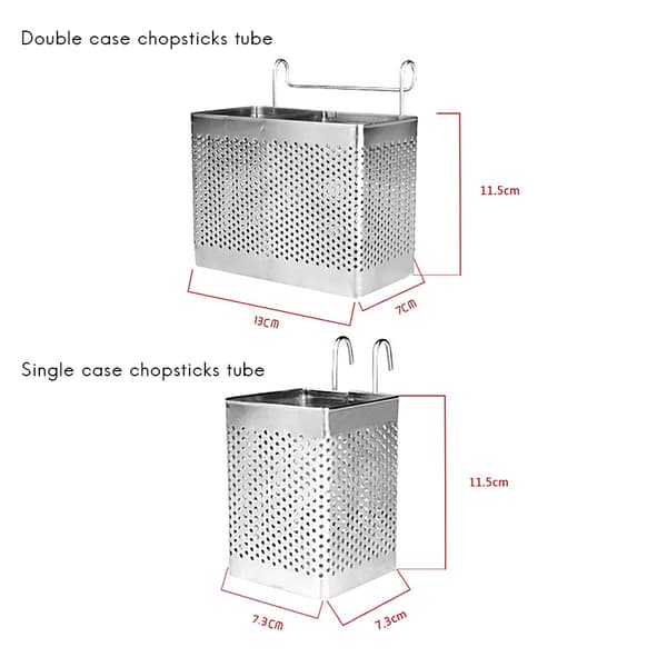 Kitchen Utensil Storage Holder Stainless Steel Fork Chopsticks Storage Organizer Tableware Holder
